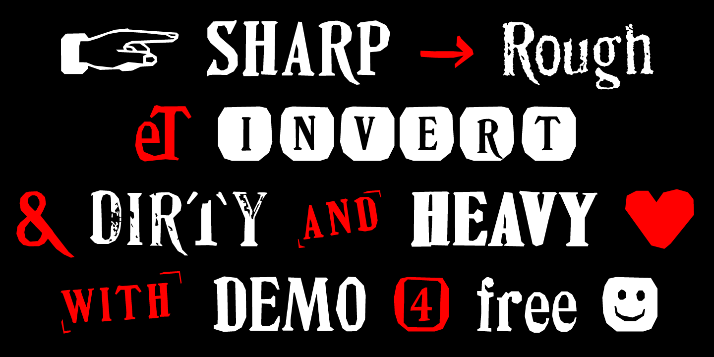 Ejemplo de fuente DIY Fantasy Stamp SharpDEMO